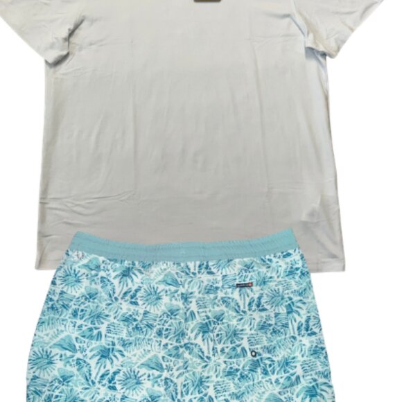 $125 Quiksilver Mens Shorts / Lined Bathing Suit Swim wear w/ Matching Shirt!!